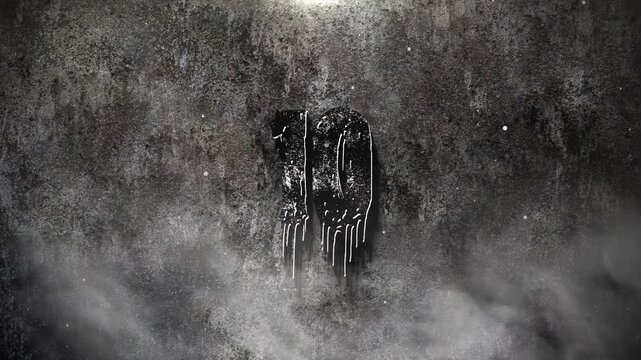 Countdown Spooky Horror Low Fog Smoke and Atmospheric Dust Movie Film Halloween Scary Trailer Titles Cinematic Openers Intro Background