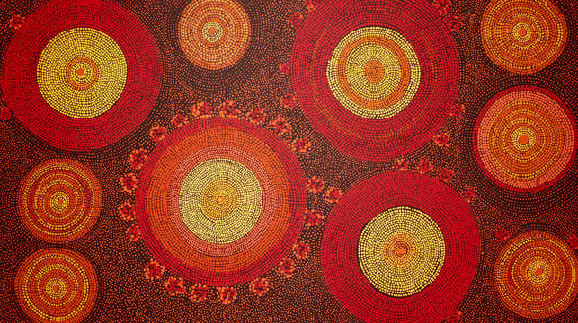 Aboriginal Dot Painting Dreamtime