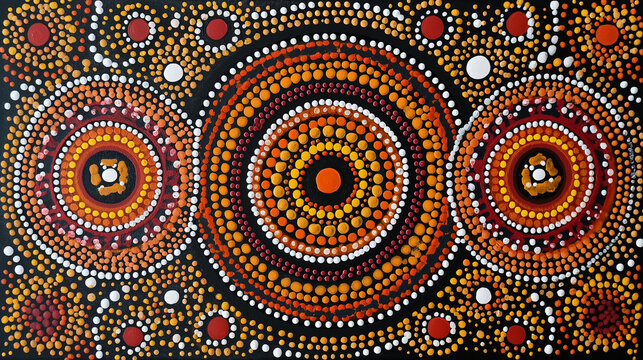 Aboriginal Dot Painting Dreamtime