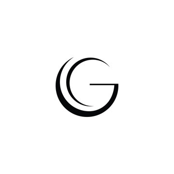 Minimalist letter g logo icon design concept elegant graphic with minimalist