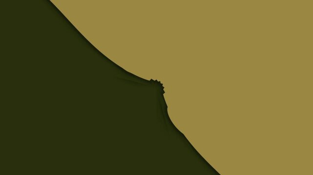 A single abstract shape emerging from darkness, gradually expanding into a complex