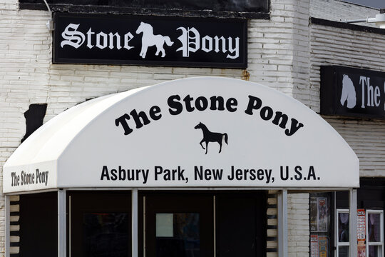 Asbury Park, New Jersey, USA - Aug 18, 2026: The Stone Pony in Asbury Park, New Jersey on August 18th, 2026. The Stone Pony is known for launching the careers of Bruce Springsteen and Jon Bon Jovi.