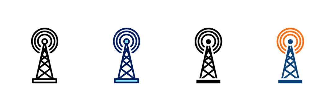 Network Signal Multistyle Icon Set