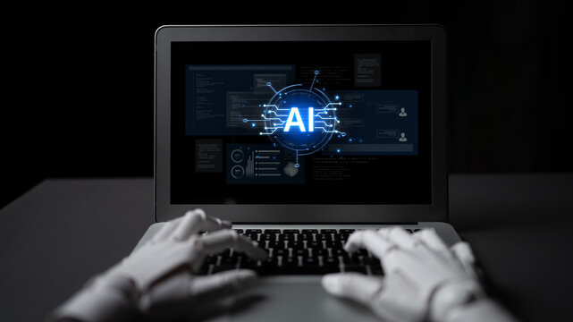 Futuristic software development concept featuring AI pair programmer, automated AI code generation, and real-time AI debugging. Ideal for DevOps and tech AI innovation. Corpus