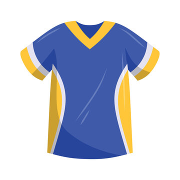 Sports jersey shirt vector icon, athletic jersey vector illustration, sports clothing icon
