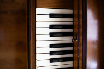 piano keys close up © Robby