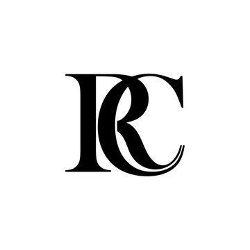 monogram initial RC icon
