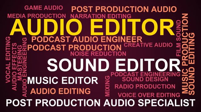Audio Editor Word Cloud