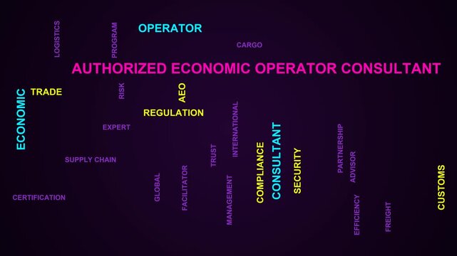 Authorized Economic Operator Consultant Word Cloud