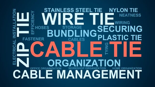 Cable Tie Word Cloud