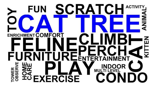 Cat Tree Word Cloud