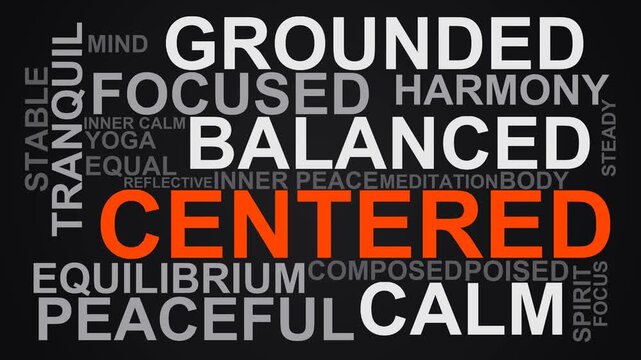 Centered Word Cloud