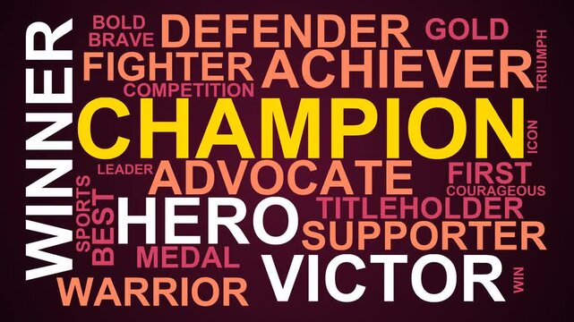 Champion Word Cloud