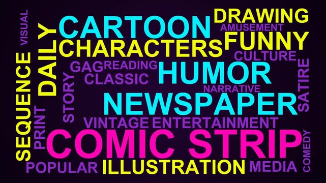 Comic Strip Word Cloud