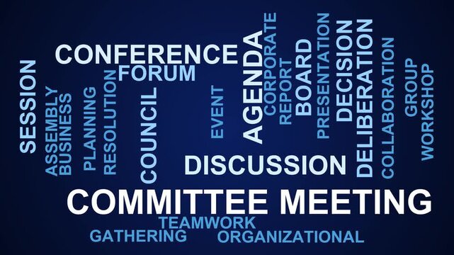 Committee Meeting Word Cloud