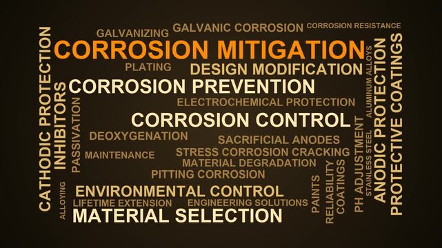 Corrosion Mitigation Word Cloud