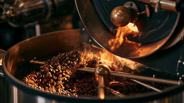 Coffee cultivation, processing, roasting, and brewing captured in a professional visual concept.
