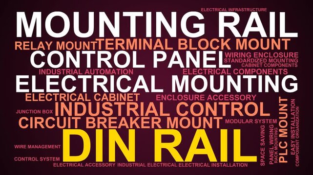 Din Rail Word Cloud