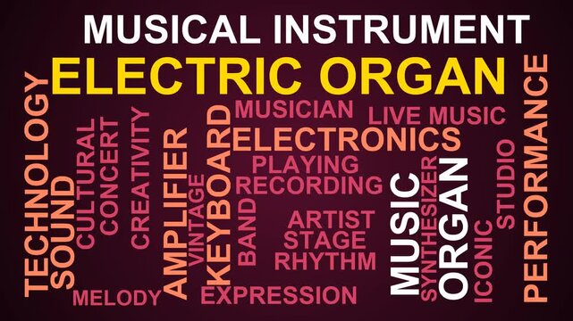 Electric Organ Word Cloud