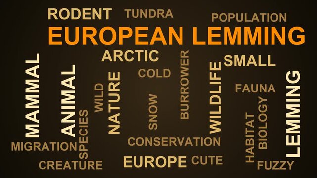 European Lemming Word Cloud