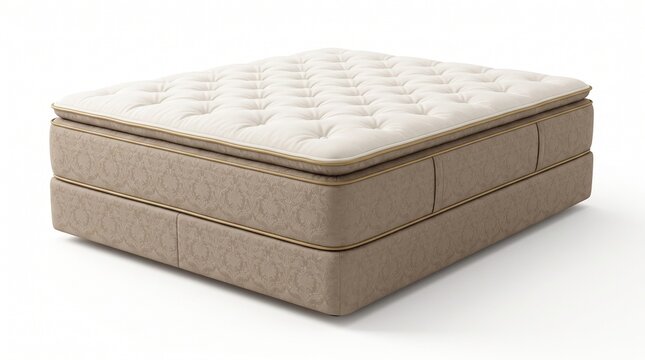 Stacked beige memory foam mattress toppers ready for bedding upgrade and comfort enhancement