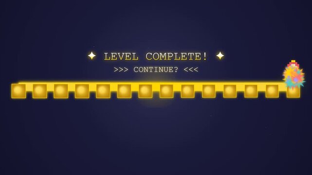 4K Seamless Loop: Premium Pixel Art Loading Bar with RPG Hero Walk Cycle, Retro Game Animation