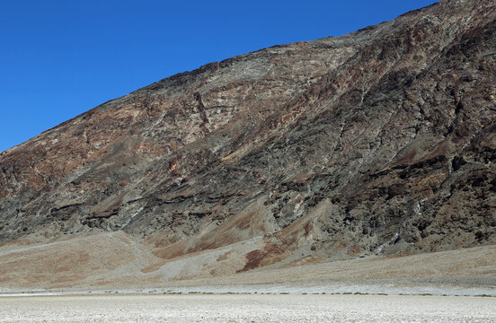 The foot of Funeral Mountains, California