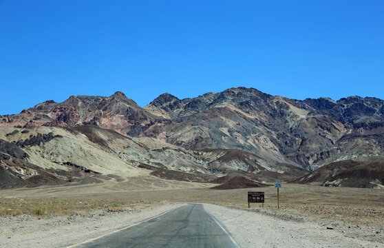 Entering Artist's Palette loop - Death Valley National Park, California