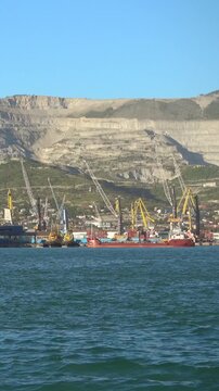 Industrial Port of Novorossiysk with Cargo Infrastructure