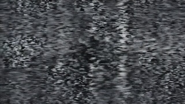 Abstract landscape with mountain and square patterns in black and white