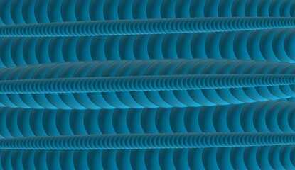 Obraz premium ​Abstract blue 3D geometric background with modern overlapping curved wave pattern