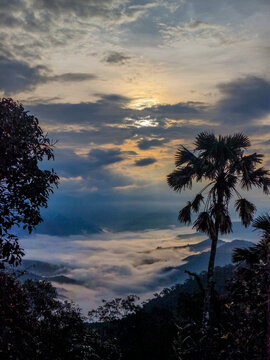 LERKWADOR Mountain or Mountain of Faith view at Mae Wa Luang, Tha Song Yang District, Tak, Thailand