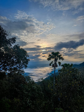 LERKWADOR Mountain or Mountain of Faith view at Mae Wa Luang, Tha Song Yang District, Tak, Thailand