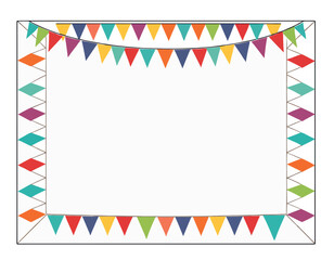 Obraz premium Colorful geometric pattern with zigzag and diamond shapes.