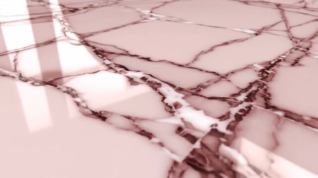 Abstract rose quartz vein pattern surface texture close up motion