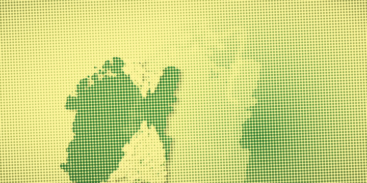 Yellow pastel cloud forms with halftone dots and a premium smooth finish, a bright fit for a podcast cover.