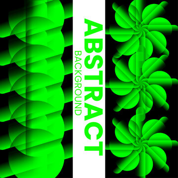 Vibrant Abstract Background Bright Green Interwoven Wave Pattern with Curved 3D Forms