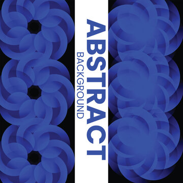 Blue Bubble Cluster Pattern with Overlapping Circular 3D Shapes