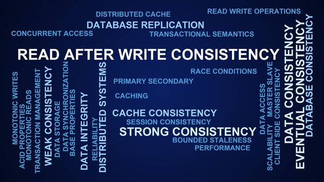 Read After Write Consistency Word Cloud