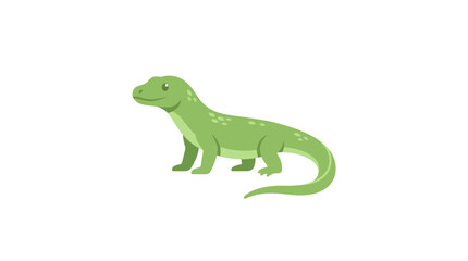 Fototapeta premium Cute Green Lizard Illustration Isolated