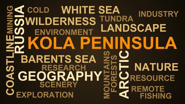 Kola Peninsula Word Cloud