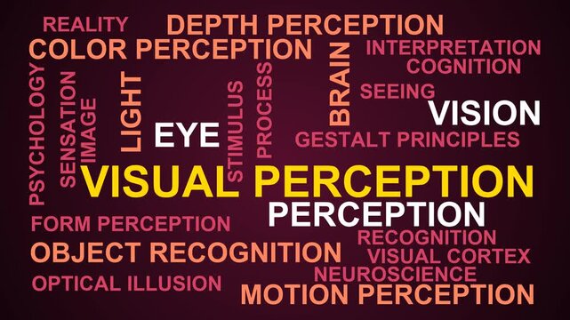 Visual Perception Word Cloud