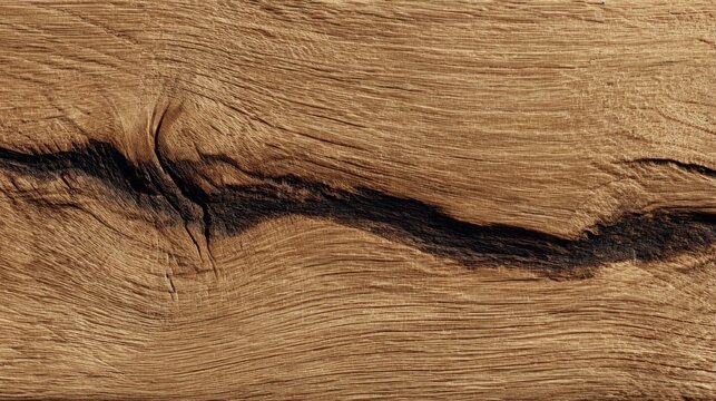 Natural Oak Wood Texture with Detailed Grain and Knots