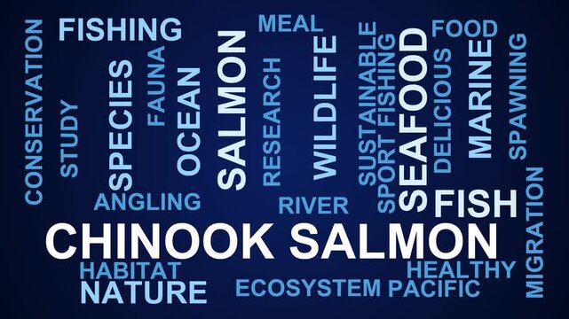 Chinook Salmon Word Cloud