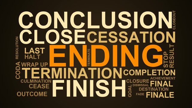 Ending Word Cloud