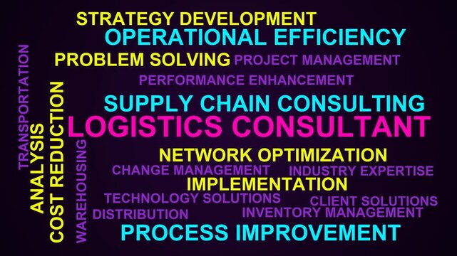 Logistics Consultant Word Cloud