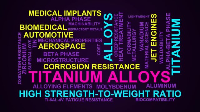 Titanium Alloys Word Cloud