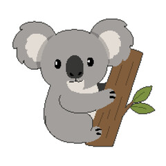 Koala pixel art © BayIllustration