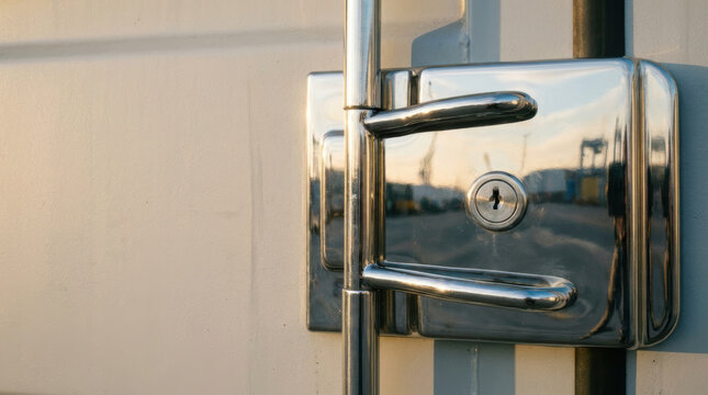 Chrome door lock hardware reflects labor shortage impact on secure property access and maintenance service demand