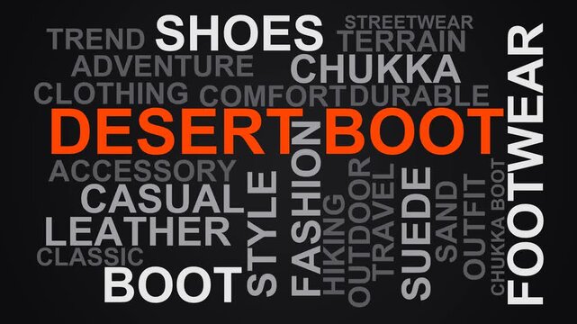 Desert Boot Word Cloud